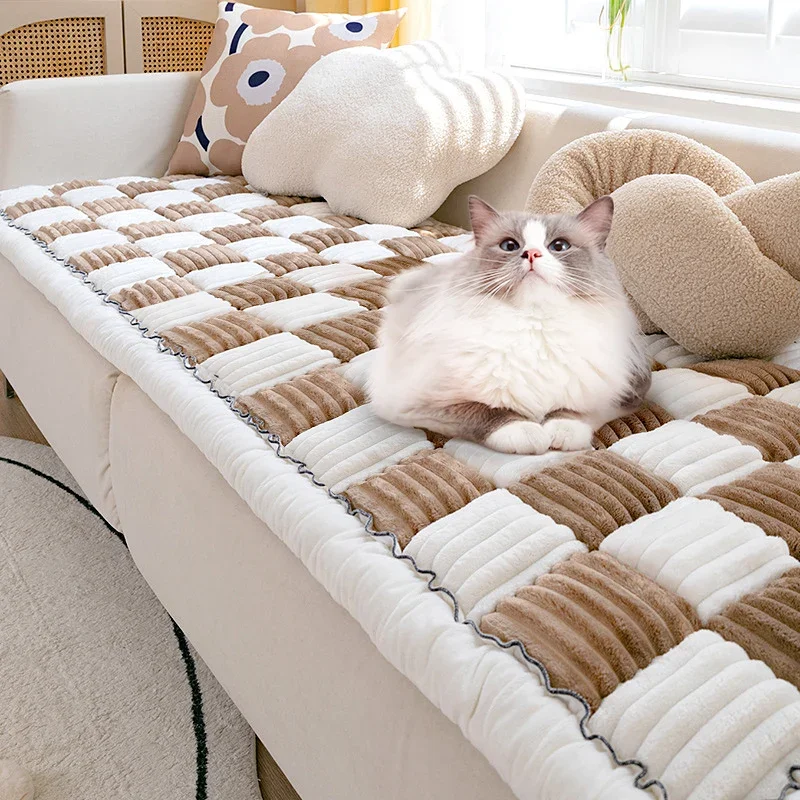 

Dog Bed Mat Warm Pet Cat Scratchable Blanket Anti-slip Washable Cushion Sofa Cover For Large Dogs Pet Supplies