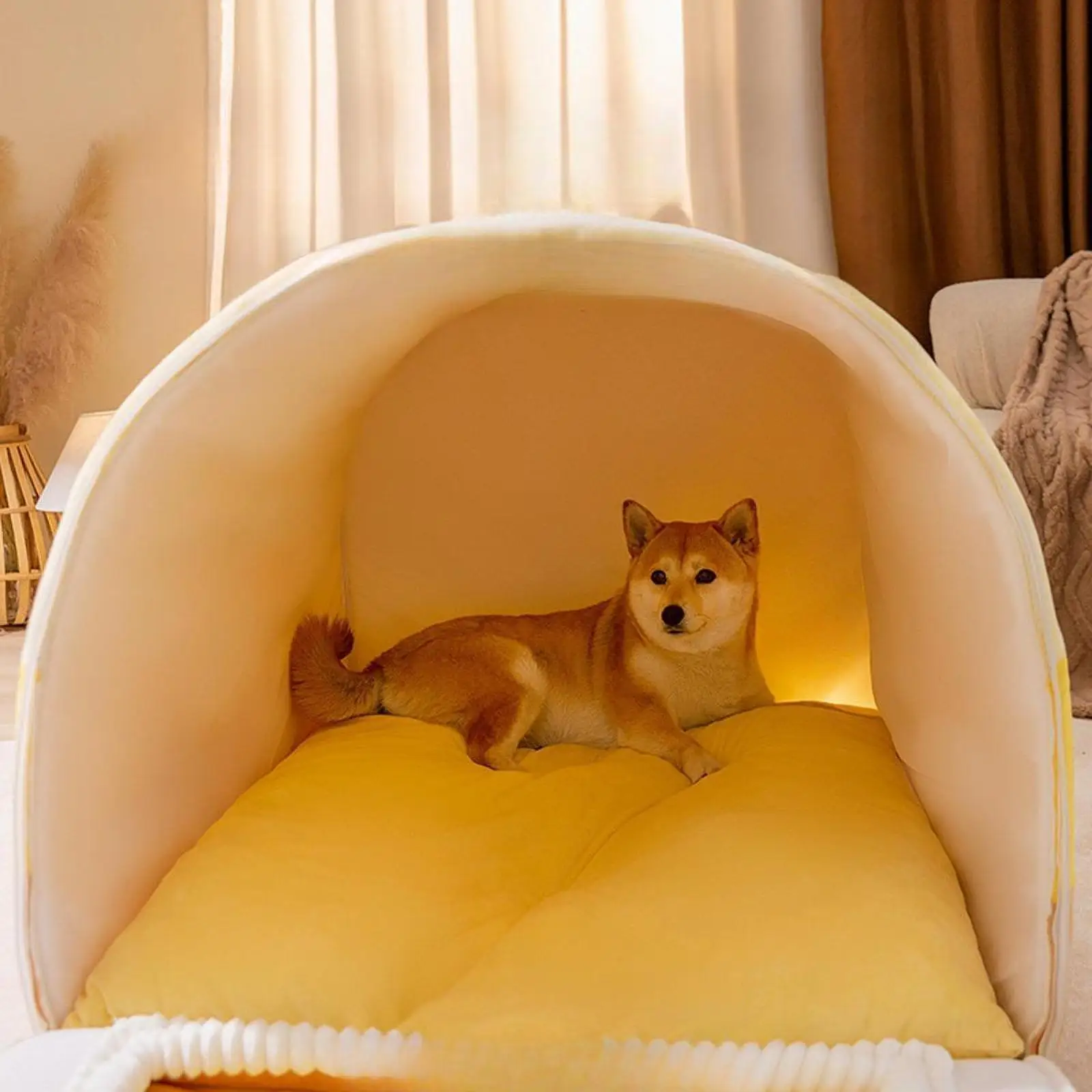 Warm Dog House Removable & Washable Soft and Comfortable Windproof Portable House for Indoor Home Use Pup Kitty Small Sized Pets