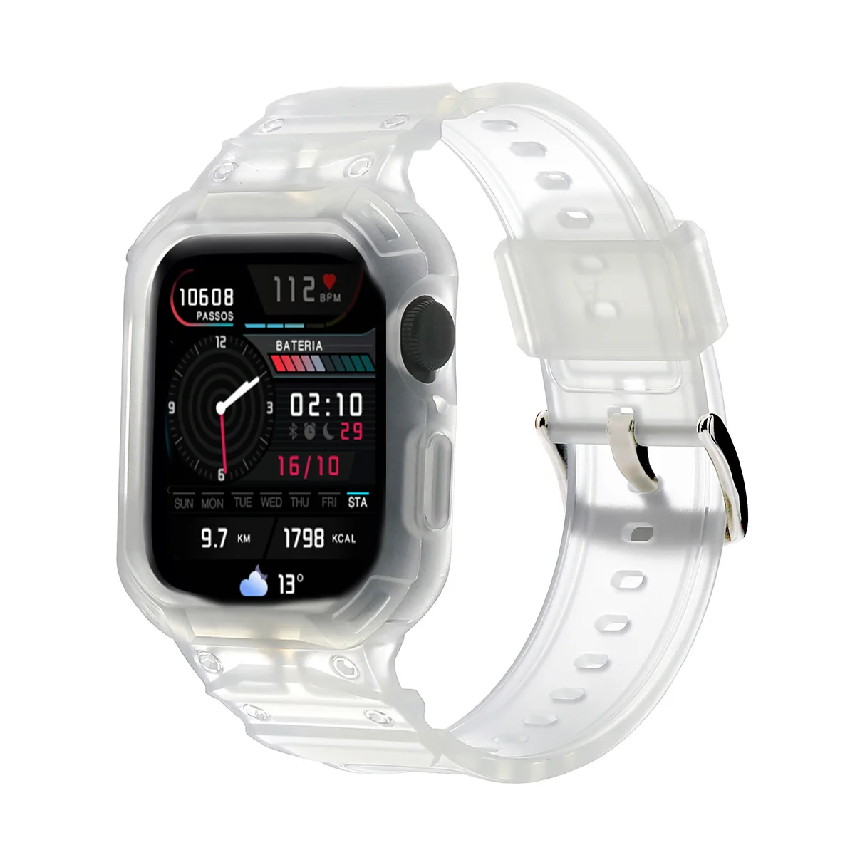 Sport Protective Replacement Wristband with Retrofits and One-Piece Strap Case