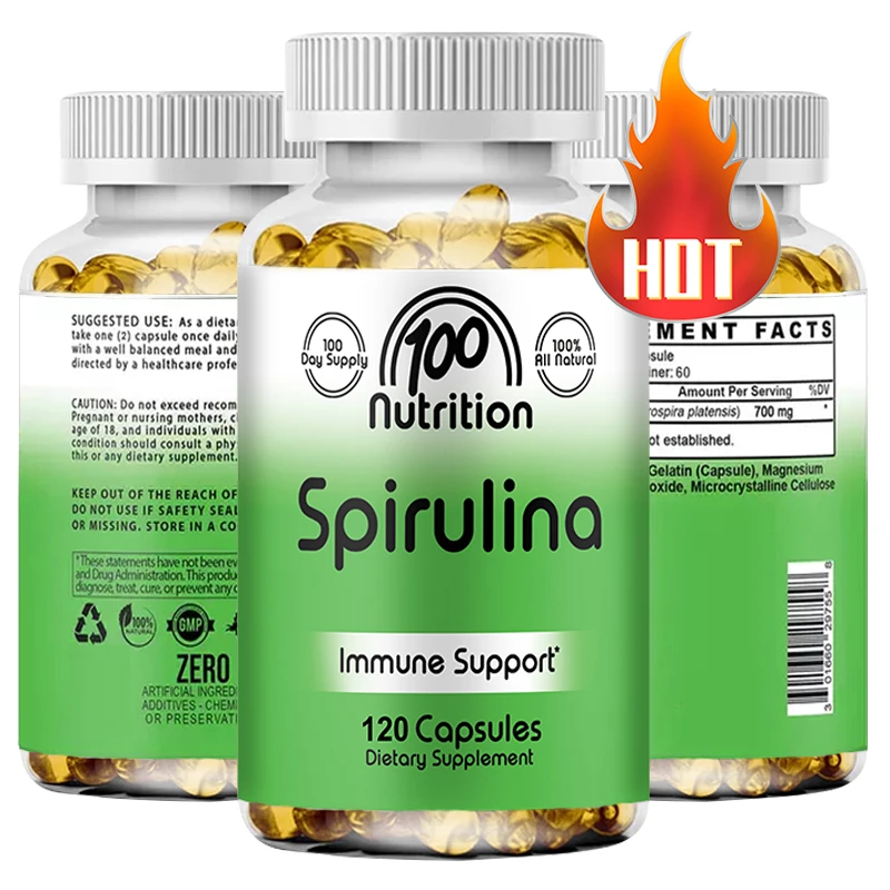 Soomiig Spirulina Supplement Antioxidant & Anti Inflammatory, Anti