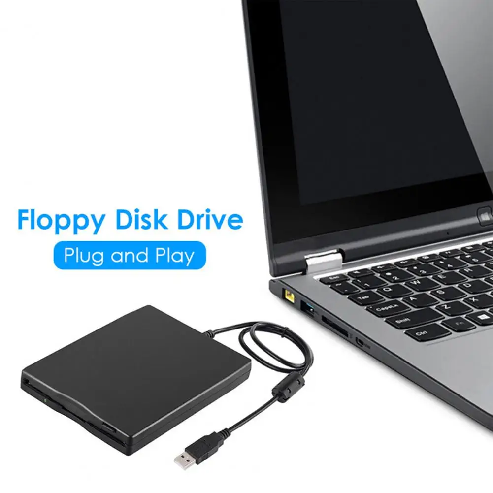 

External Floppy Drive Durable Effective Portable 3.5-inch External Floppy Drive 1.44 MB FDD Floppy Disk Drive Plug Play