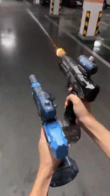Ultimate Battle Blaster Pistola de agua eléctrica Flame, Pistola de agua Ultimate Battle Blaster Blaster de agua eléctrica de largo alcance con luz - AliExpress
