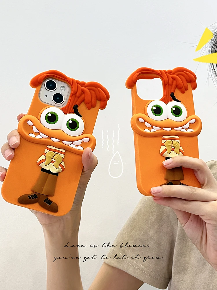Cute 3D Cartoon Funny Animal Joy Soft Silicone Creative Phone Case For thumbnail 6