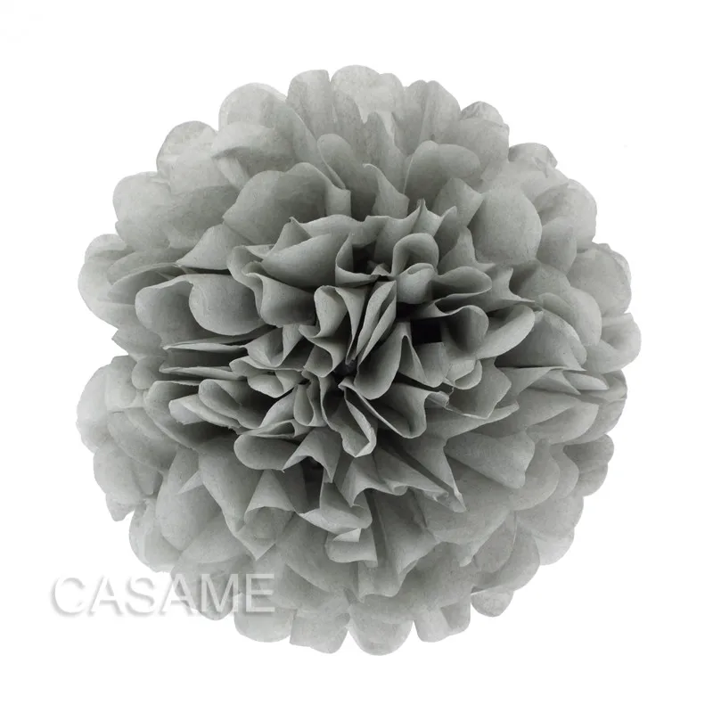 Set of 5 Colorful Tissue Paper Pom Poms for Party and Event Decor