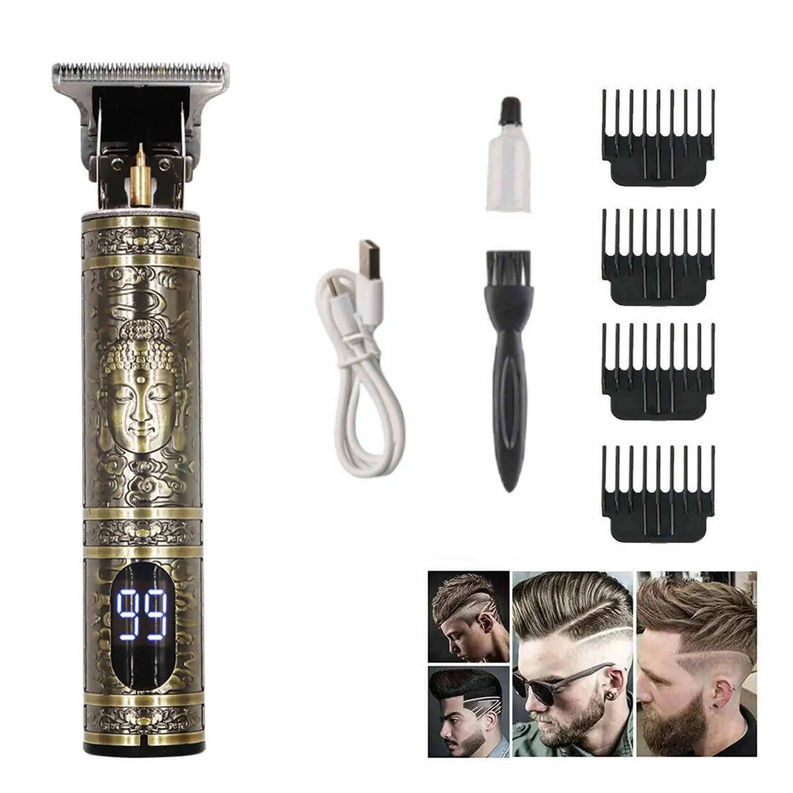 Electric Hair Cutting Machine Vintage T9 Hair Rechargeable Man Shaver
