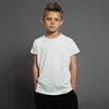 Summer Cotton Boys T Shirt Short Sleeve White Tshirt For Girl Solid Color Simple Children's Clothing T-Shirts For Children Tops 3