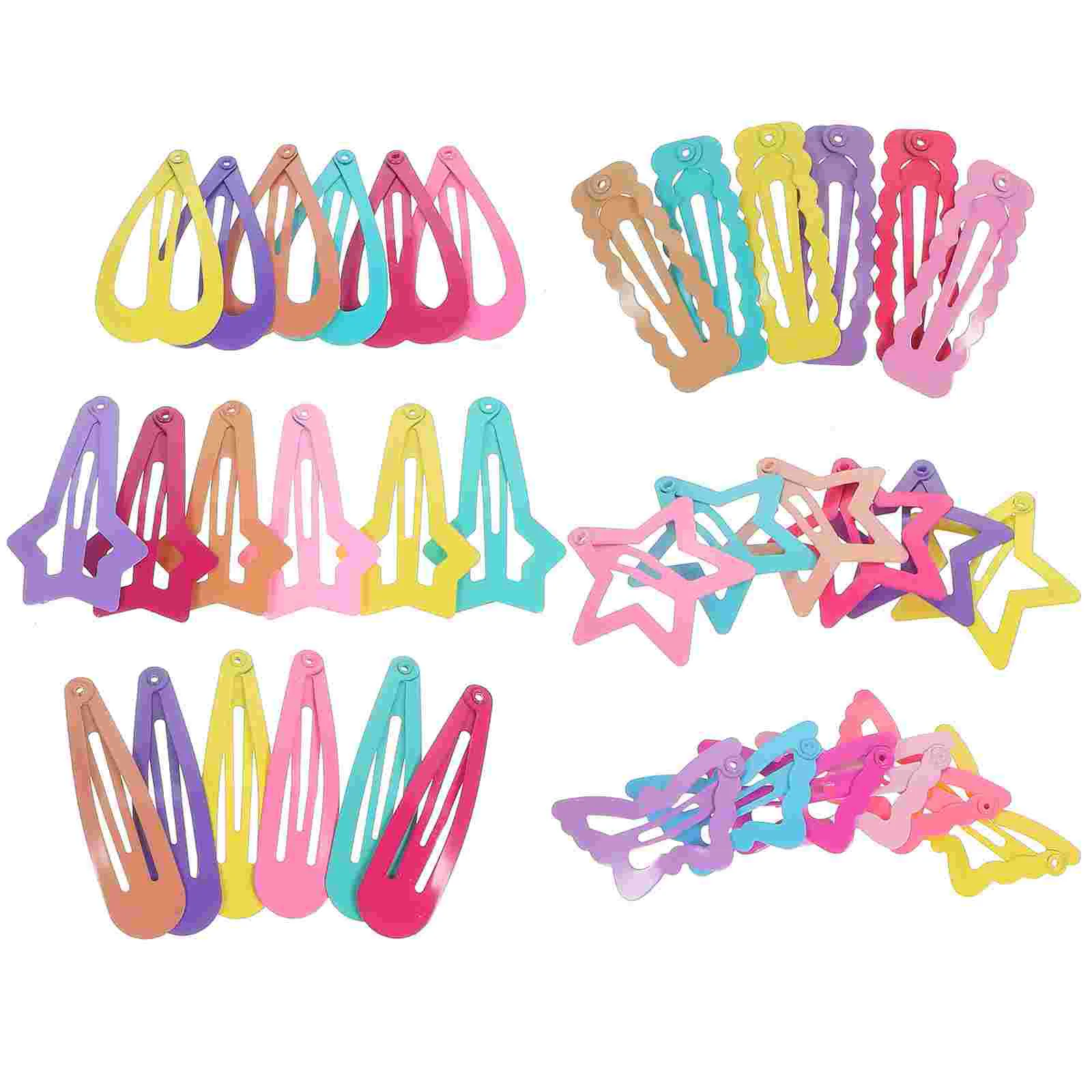 

36pcs Snap Hair Clips Star Heart Hairpins Barrettes Hair Accessories for Women Girl Toddler Kids