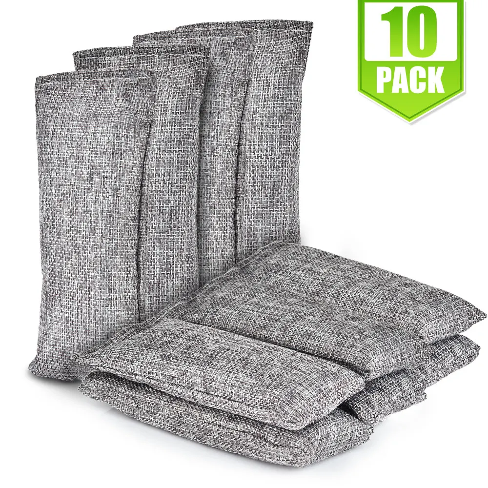 Natural Fresh Bamboo Charcoal Bags Air Purifying Activated Charcoal Odor Absorber Moisture 10/20/20Pcs Car Closet Shoes Pets