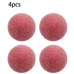 Set of 4 Frosted Foosball Table Soccer Balls - Solid Wood and Plastic, 36mm (C - 4PCS)