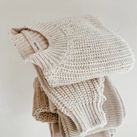 Baby Sweater For Boy & Girls Autumn Winter Cotton Knitted Kids Sweatersuit Casual Chunky Cable Knit Baby Tops 1