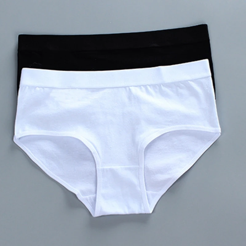 Girls Training Bras Panties Solid Kids Cotton Underwear Sets Teens Students Bra Vest and Panties Wireless Girls Cotton Bra 8-18Y