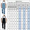 Men's Solid Fashion Pockets Denim Bib Overalls Loose Suspender Jeans Trousers Male Daily Classic Casual Jumpsuit Autumn Winter 6