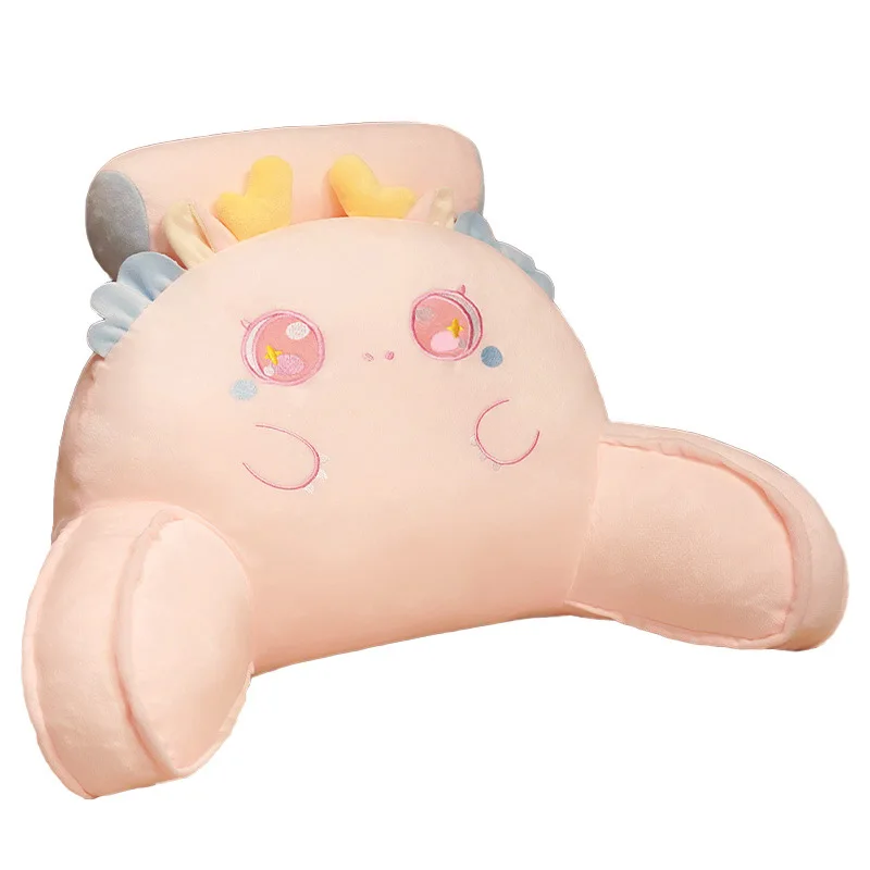 New Year's Dingdang Dragon Cartoon Bed Head Cushion Backrest Student Dormitory Bed Reading And Playing Cell Phone Lumbar Pillow 5