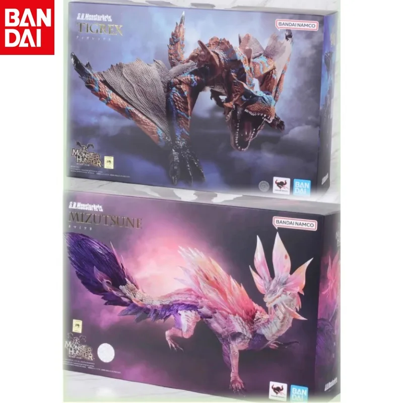 

Bandai Original SHM Monster Hunter Rise X63913 Iceborne Rise TIGREX Anime Action Doll Toy Gift Model Collection Children's Gift