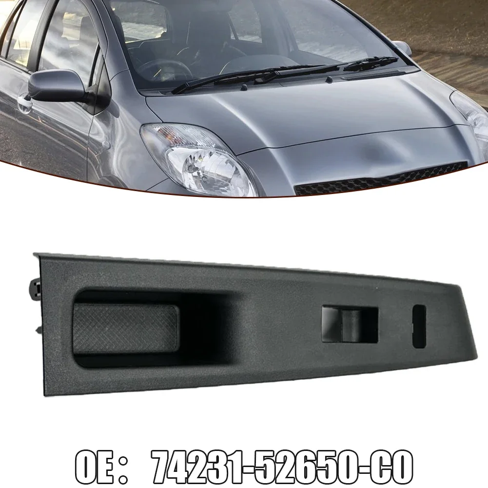 RHD 전면 우측 문짝 유리 스위치 베젤 트림, 승객 측 유리 리프트 스위치 패널, 도요타 Yaris 2012-2014 교체