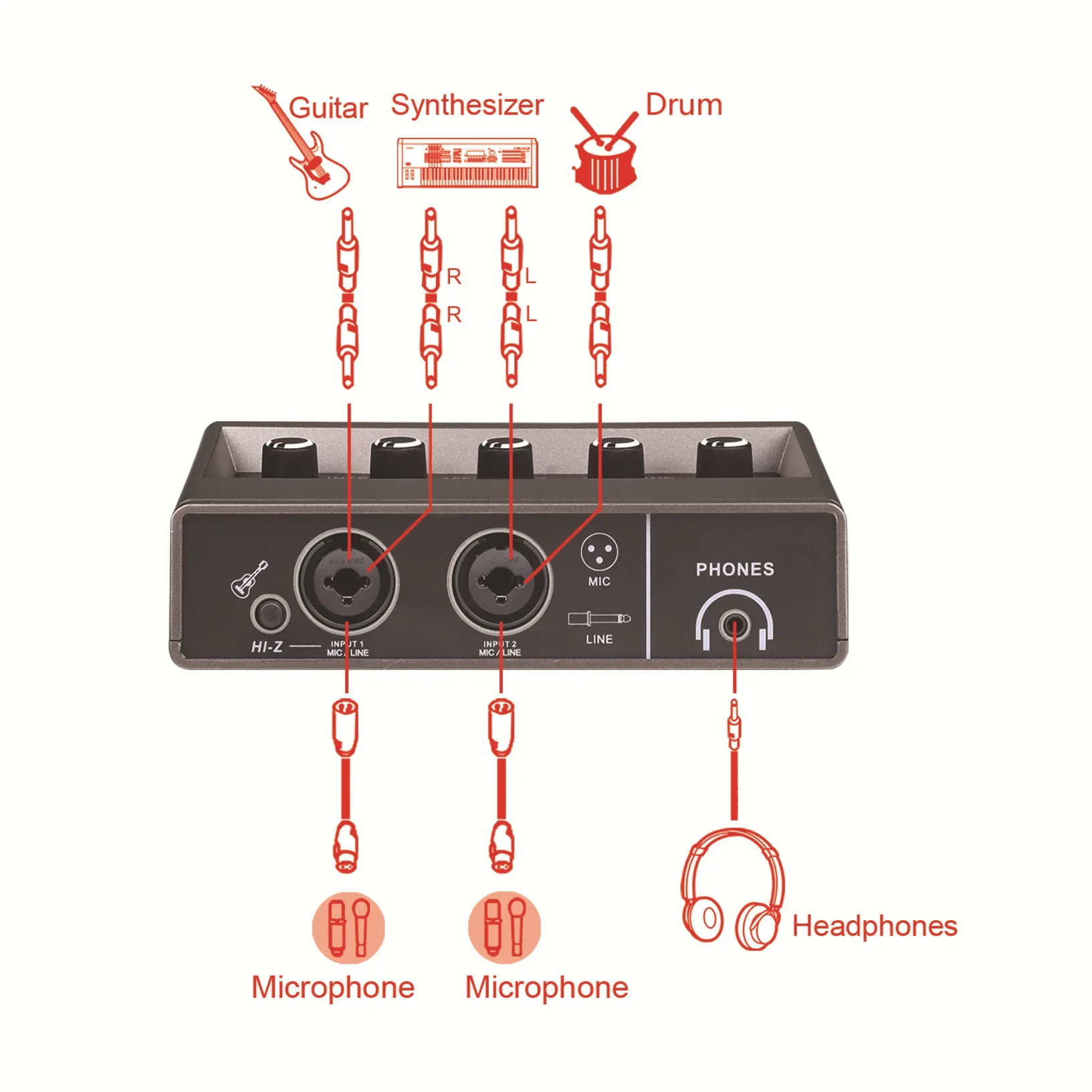 Interface de Áudio para Gravação Computador Unidade Gratuita Usb Placa de Som Externo para pc Pro Equipamento de Áudio Profissional Vídeo Teyunq16 - Image 3