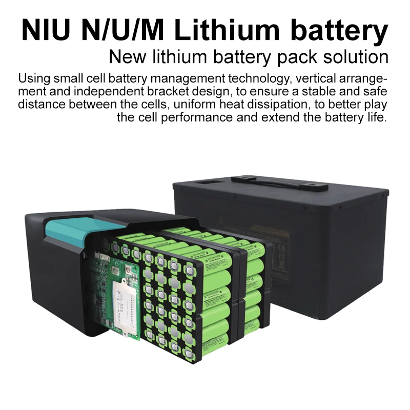For Niu MQi UQi+ UQi Lithium Battery Pack Original Replacement Battery DIY  Large-capacity Bluetooth APP Display Electric Bicycle - AliExpress