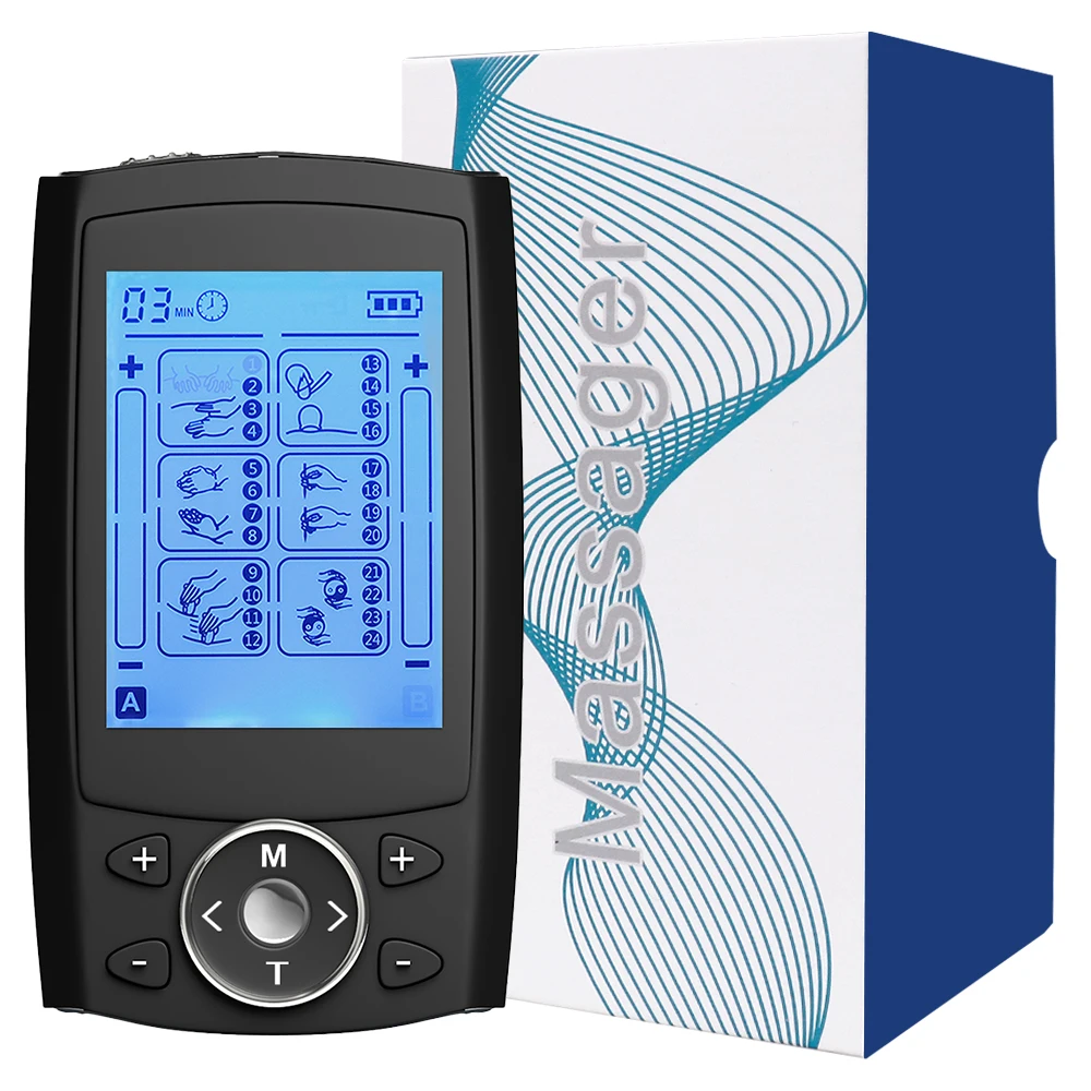 Stimolatore Muscolare TENS EMS 24 Modalità Intensità Regolabile - immagine 5