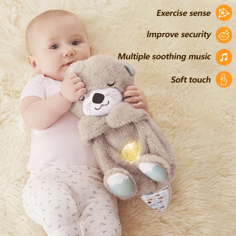 HotSleepAndPlaymateOtterMusicalStuffedBabyToyNimalPlushSleep