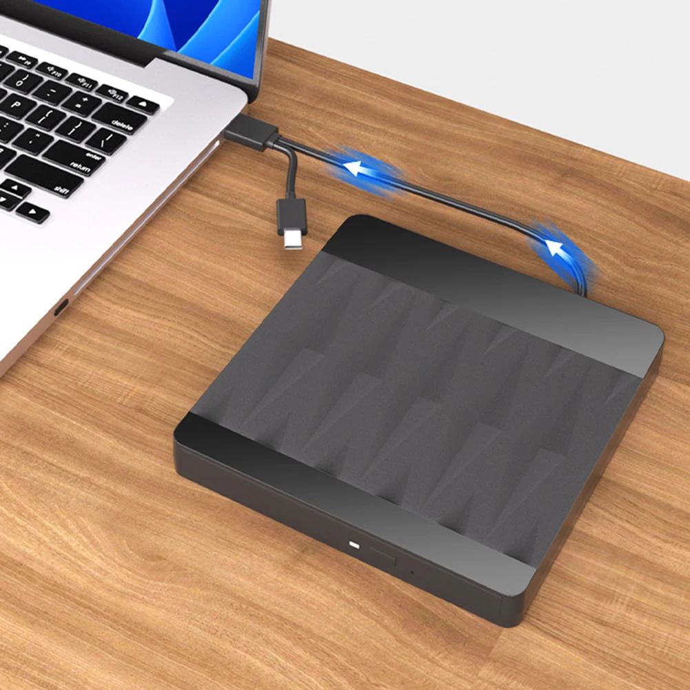 CD 버너 USB 3.0 C 타입 외장 광학 드라이브, 플러그 앤 플레이 CD 녹음기, 무료 드라이브, DVD CD 플레이어, 컴퓨터 태블릿 데스크탑용