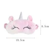 1 Pcs Cartoon Unicorn Silk Eye Mask Variety Sleeping Mask Eyeshade Relax Mask Plush Eye Shade Cover For Travel Home Party Gifts 3