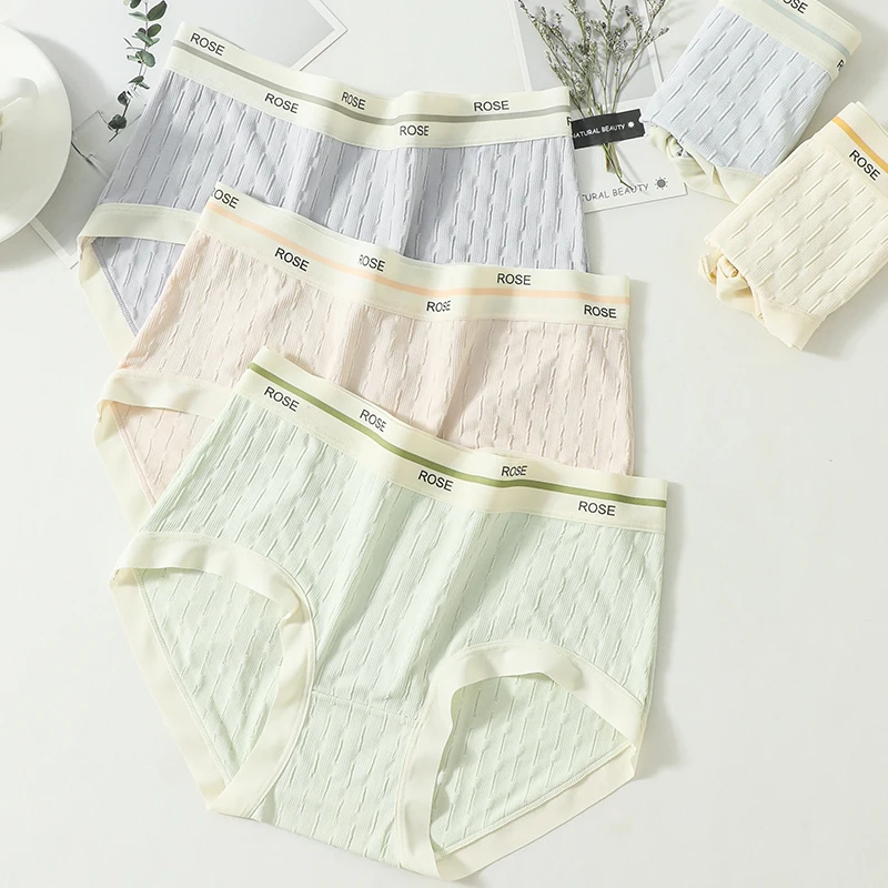 

Seamless Women's Panties Breathable Underwear Traceless Ladies Briefs Female Ice Silk Underpants Cool Nylon Mid-Waist Lingerie