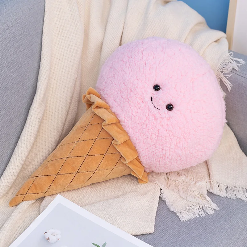 Kawaii sorvete crianças plushie sobremesa comida boneca bonito