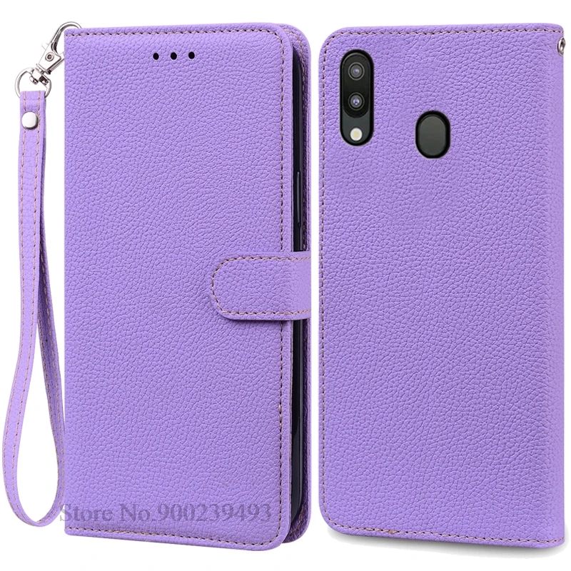 Leather Wallet Case for Samsung Galaxy M20 - Flip Cover & Card Holder