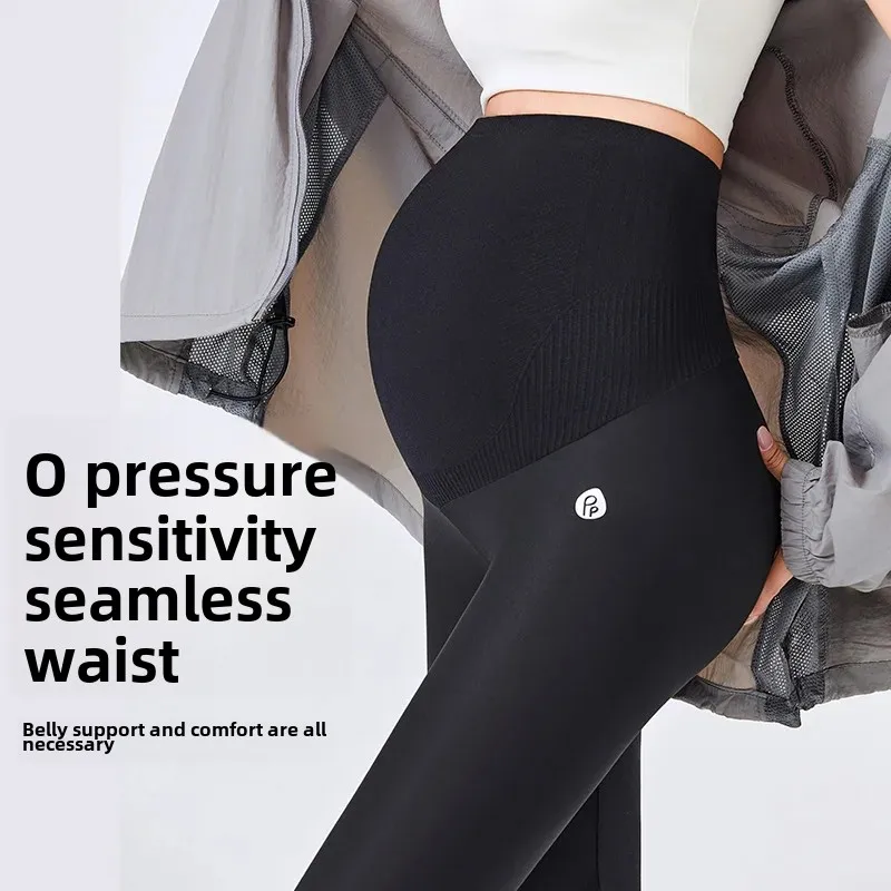 High Waist Maternity Leggings Thin High Elasticity Summer Spring Outerwear Shark Pregnant Women Pants Comfortable Bump Support