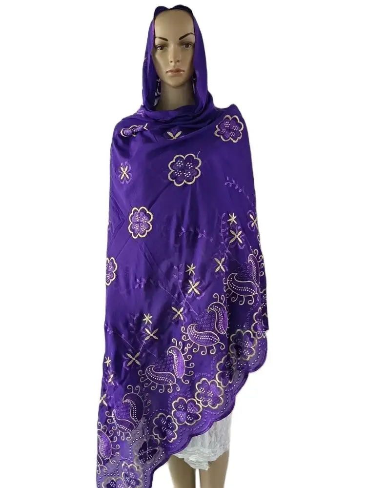 цена 2023 High Quality Hot Sales African Muslim Scarf 100% Cotton Scarf African Women Hijab Scarf Dubai Scarf on Wholesale price