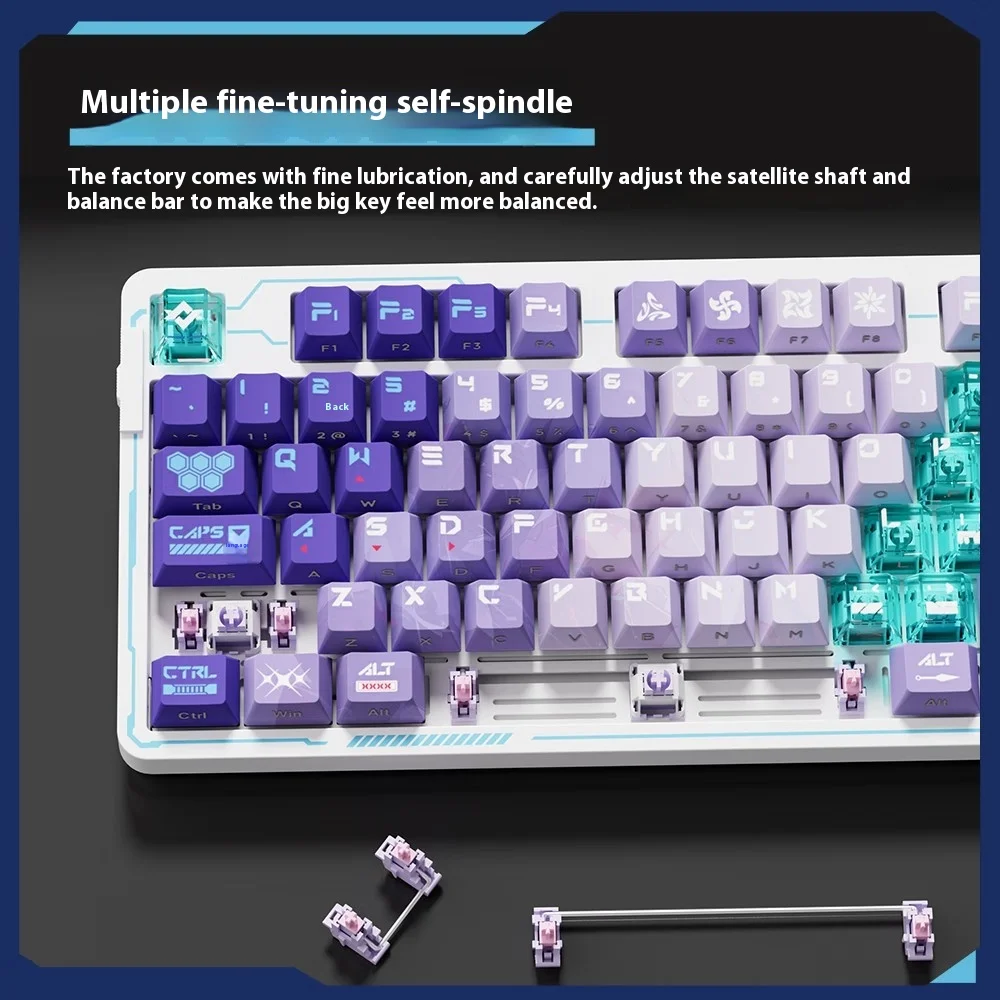 Dareu Ek87pro 기계식 키보드, 트라이 모드, 무선 블루투스, RGB 87 키, 핫 스왑, PBT 맞춤형, 저지연 게임 키보드, 2.4g
