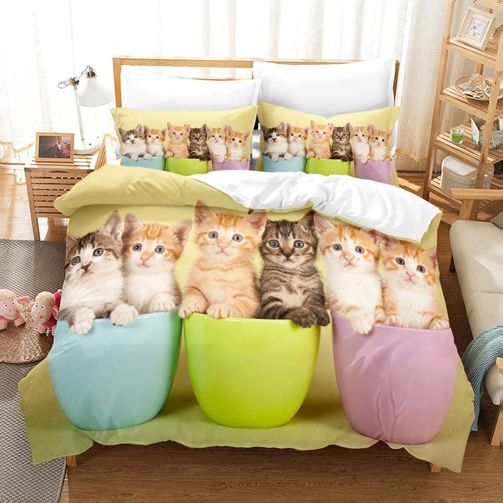 3Danimal Bedding Sets Duvet Cover Set With Pillowcase Twin Full Queen King Bedclothes Bed Linen 5