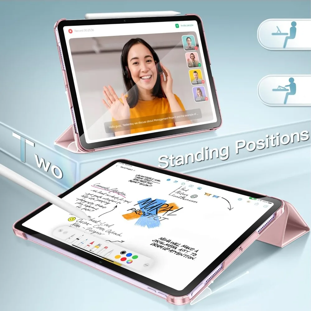 Slim Smart Stand Case with Hard Back