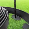 Landscape Edging 60ft Length No Digging Garden Edging Kit Include 54 Spikes, Premium Yard Edging Fence PE Carton Plastic BSCI 3