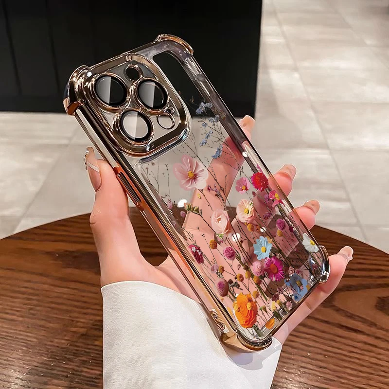Luxury Night White Rose Cherry Blossom Phone Case - Artistic Painting Cover