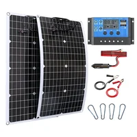 Kit de panneaux solaires 4000 W 12 V à 110 V/220 V – Onduleur 6000 W Charge de batterie 12 V pour maison RV Camping et alimentation de secours 6