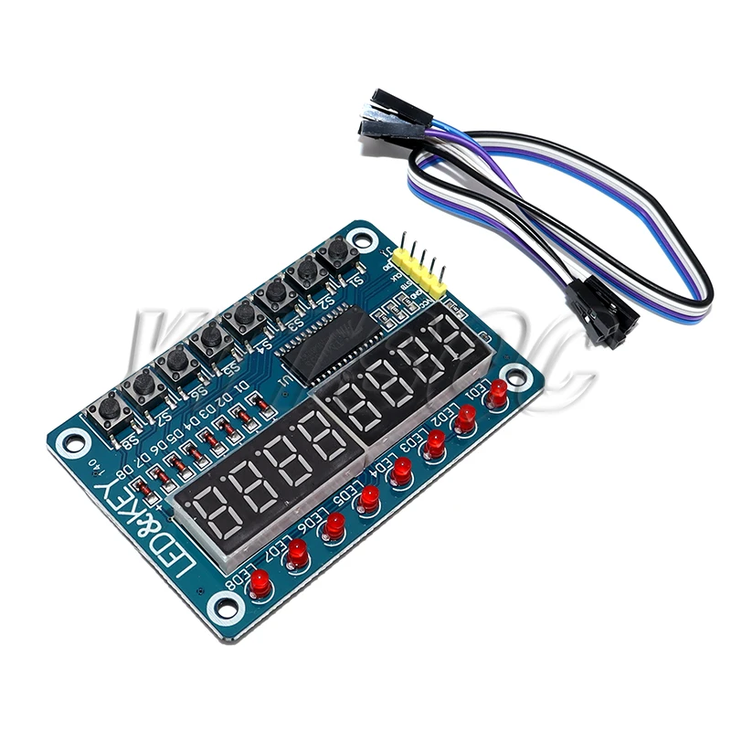 TM1638 Module Key Display For AVR Arduino TM1638 New 8-Bit Digital LED ...