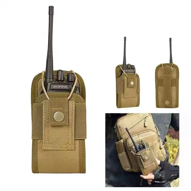 Tactical Radio Walkie Talkie Tasak Deréktáska Tartó Hordozható Intermone Toll Táska Vadászathoz Kempinghez - Image 3