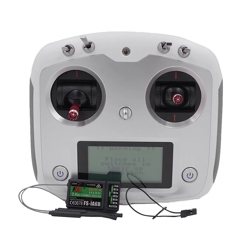 Flysky FS-I6S FS I6S 10CH 2.4G RC Quadcopter Transmitter Controller Set w/Receiver FS-iA6B or FS-IA10B w/Change Mode Gift 2