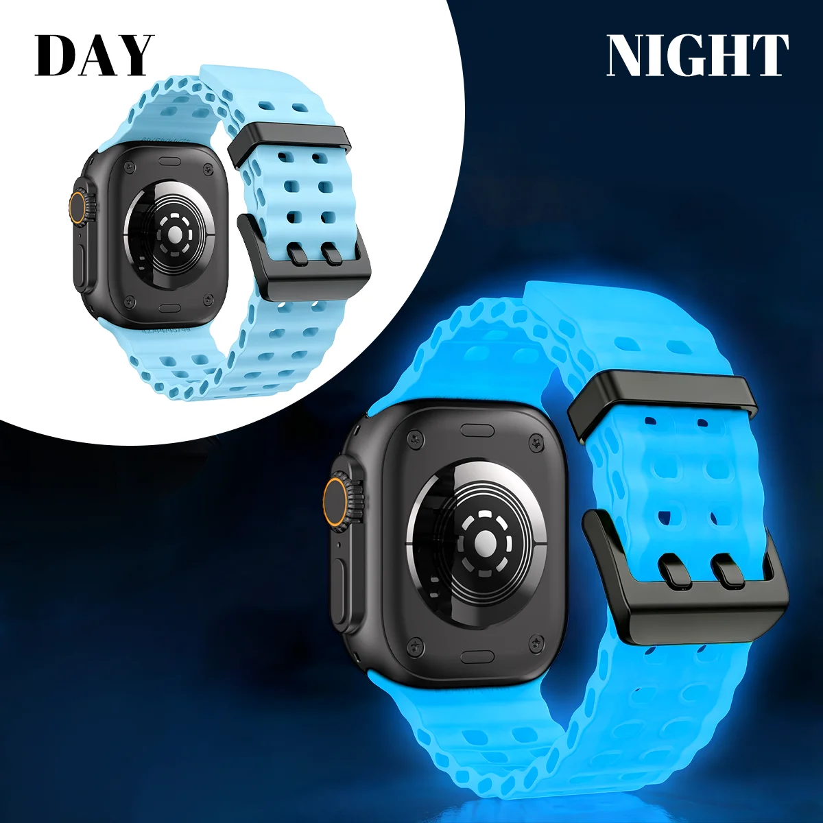 Luminous Ocean Element Silicone Watch Band
