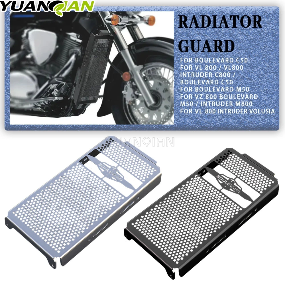 

Motorcycle Radiator Grille Cover Guard Protection For Suzuki VL 800 VL800 INTRUDER C800 BOULEVARD C50 2005-2024 2023 2022 2021