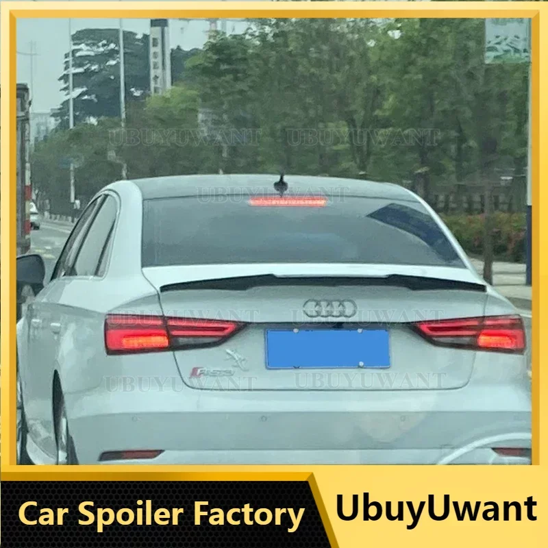 Per A3 S3 8V In Fibra Di Carbonio Posteriore Tronco Spoiler Ala Per Audi A3 S3 8V Berlina 2014-2019