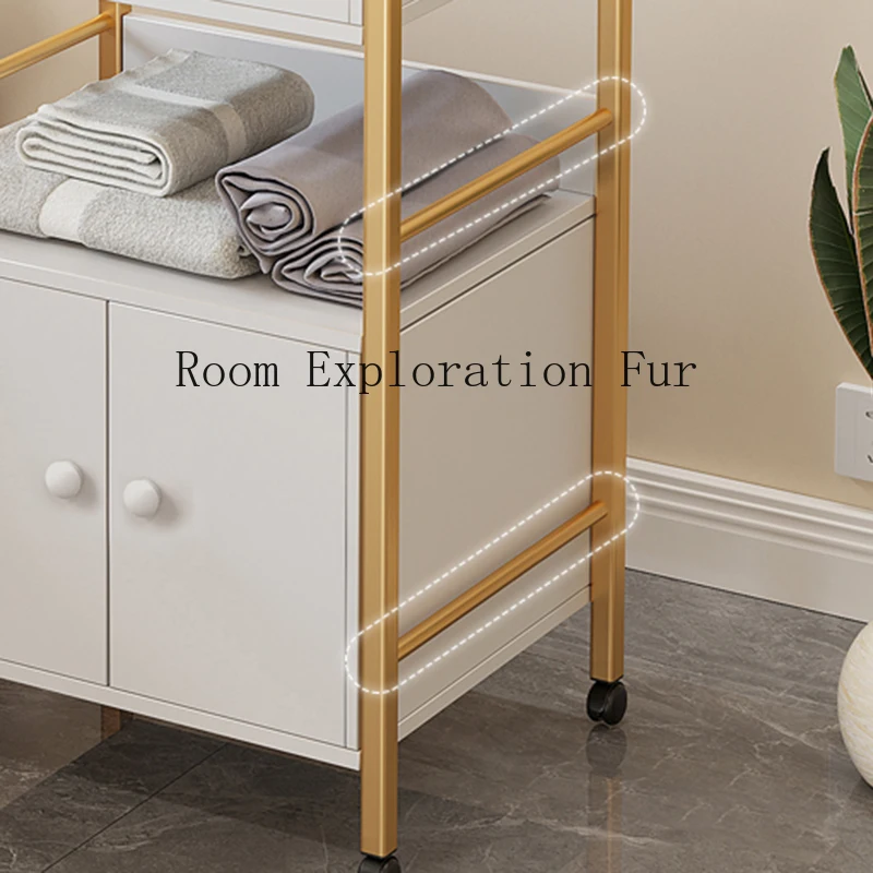 Barber Cosmetic Beauty Salon Trolley Rolling Manicure Tattoo Salon Trolley Spa Lash Carrello Con Ruote Furniture WKST