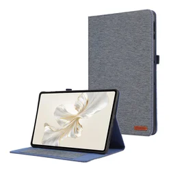 Elegant Soft Fabric Flip Stand Tablet Cover - 12.1 Inch for HonorPad 9 12.1 inch (Blue)