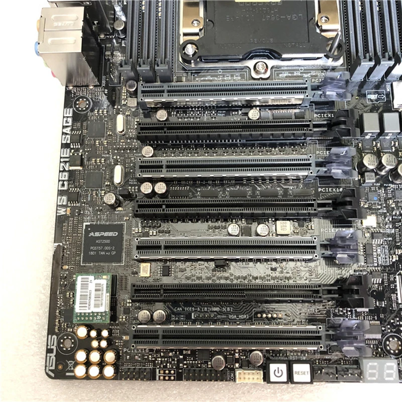 오리지널 워크스테이션 마더보드 WS C621E SAGE C621 12 x DIMM DDR4 1536GB 100% 출하 전 테스트 완료