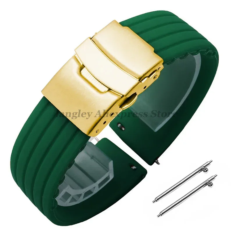 Versatile Quick Release Silicone Watchband - Multiple Sizes with Rubber Straps