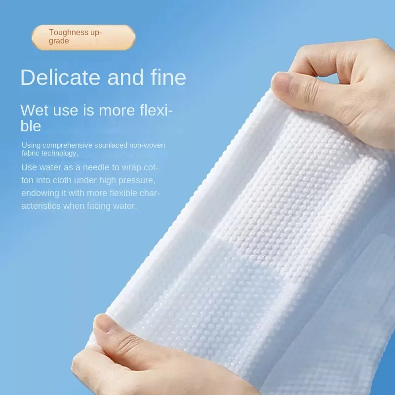 30/40pcs Face Towel Pearl Pattern Disposable Face Cleaning Tissue Soft Cotton Wet Dry Use Makeup Remover Towel Beauty Wipe