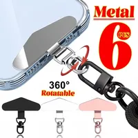 360° Rotation Metal Steel Phone Tether Tab Cell Phone Lanyard Patch Gasket Universal Cellphone Lanyard Safety Connecter Piece