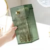 Fashion Plastic Makeup Brush Holder Organizer Lipstick Eyebrow Pencil Holder Makeup Organizer Desktop Cosmetic Storage Box 3