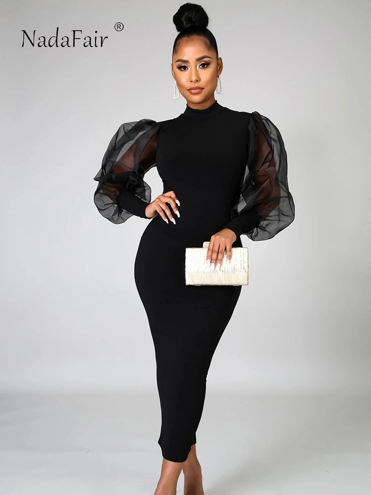 acka sheer puff dress（black） Acka sheer puff dress (black)